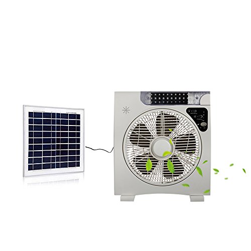 YINGLISOLAR Auto Cool Solar Powered Fan System (12inch Fan Blade) with 15W Solar Panel Assembly-Free and Electric-Free Easy for Outdoor Household or Car Camping - B07CNPNB74